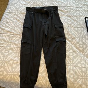 Black cargo pants